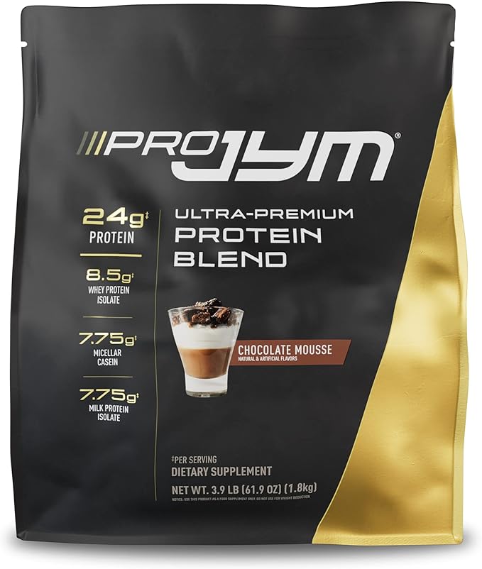 Pro JYM Chocolate Mousse Protein Powder - Whey Protein Isolates, Casein, & Milk Protein, Lean