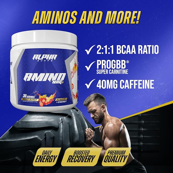 Amino NRG+ BCAA Amino Energy Recovery Powder - Hydration Blend with Electrolytes - Focus Blend for