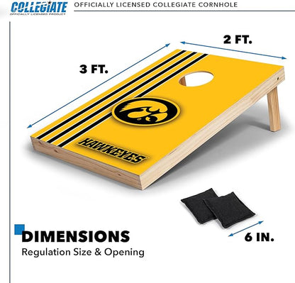2' x 3' Solid Wood Cornhole Set with Direct Print HD Team Graphics – Great Gift for Any NCAA Fan!