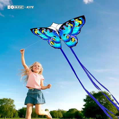 The Doinfly Butterfly-Shaped Kite is an Easy-to-Fly Kite Suitable for Both Children and Adults, and