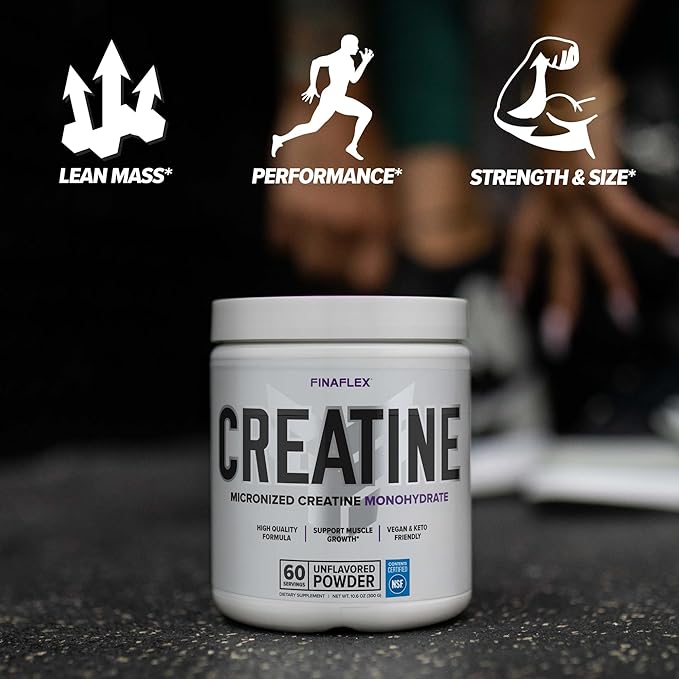 FINAFLEX Pure CREATINE, Unflavored - 10.6 oz - Promotes Muscular Strength, Size & Performance