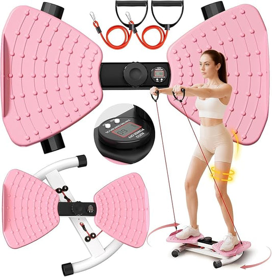 Waist Twisting Machine Fitness Tool, Ab Twister Board with the Smart LED Digital Monitor, 330LBS