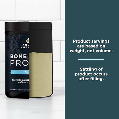 Ancient Nutrition Grass Fed, Cage Free, Bone Broth Protein Powder, 20g Protein, Hydrolyzed Collagen