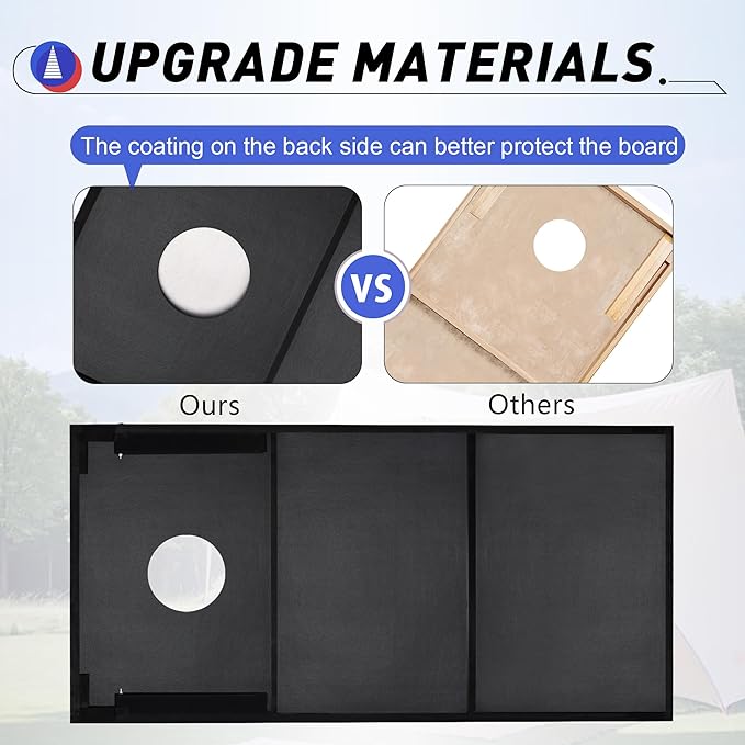 4x2 Ft Cornhole Boards Set, Premium Regulation Size Cornhole Boards with 8 All-Weather Bean Bags