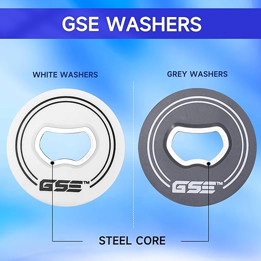 GSE Games & Sports Expert Set of 8 Replacement Washers with Bottle Opener for Washer Toss Game