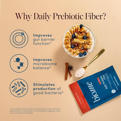 Daily Prebiotic Fiber Powder Chai - 7g Per Serving - Soluble & Insoluble Fiber Supplement Powder