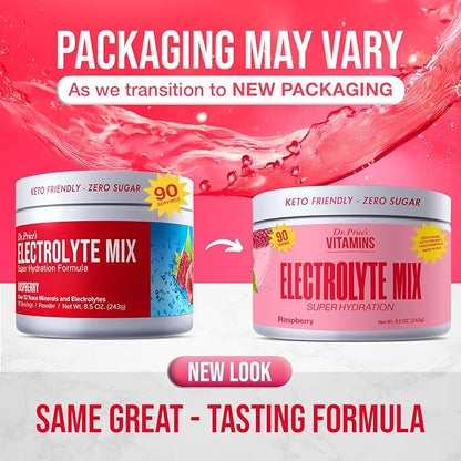 Dr. Price’s Electrolyte Mix | Sugar-Free Hydration Powder with 72+ Trace Minerals | No Sugar