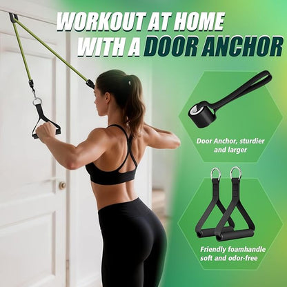 WHATAFIT Resistance Bands, Exercise Bands，Resistance Bands for Working Out, Work Out Bands with