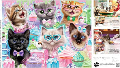 Buffalo Games - Sheena Pike - Cupcake Kittens - 750 Piece Jigsaw Puzzle for Adults -Challenging