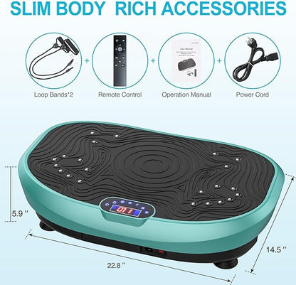 AXV Vibration Plate Exercise Machine Whole Body Workout Power Vibrate Fitness Platform Vibrating