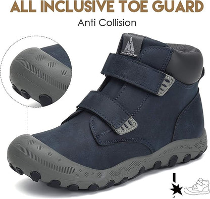 Mishansha Kids Hiking Boots Toddler Girls Boys Hiking Shoes Water-Resistant Anti-Collision Non-Slip