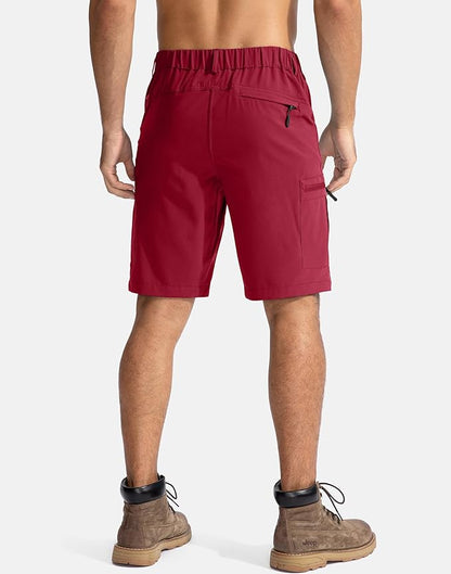Pudolla Men's Hiking Cargo Shorts 9" Lightweight Outdoor Work Shorts for Men Travel Golf Camping