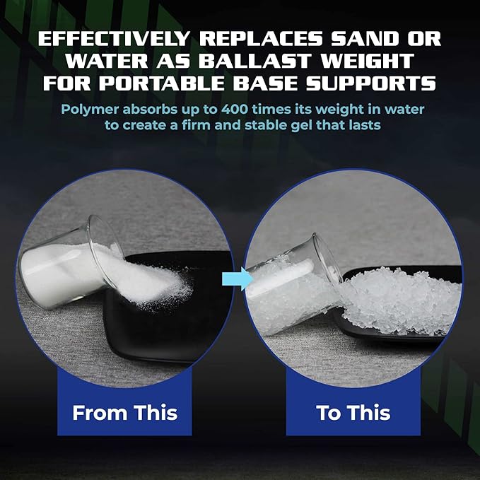 BaseGel Polymer for Basketball Goal and Outdoor Indoor Sign Hoops Bases, Perfect Replacement for