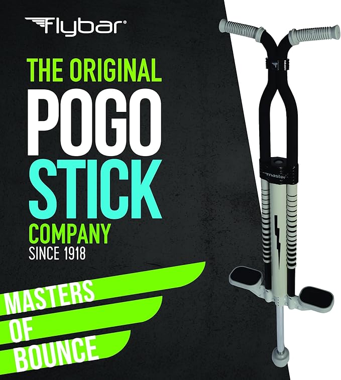 Flybar Master Pogo Stick for Kids Ages 9+, 80–160 lbs – Easy Grip Handles – Active Exercise Toy for