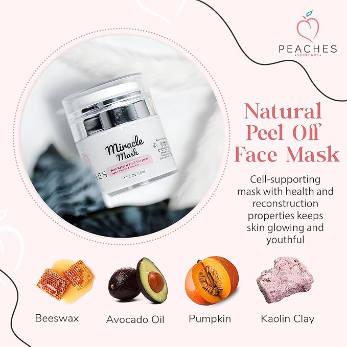 Hydrating Face Mask with Beeswax, Avocado Oil, Pumpkin, and More ??Gently Removes Dead Skin Cells