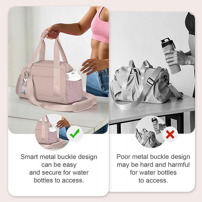Small Gym Bag 14 inch for Women & Men Mini Gym Duffel Bag with Wet Compartment Waterproof Travel