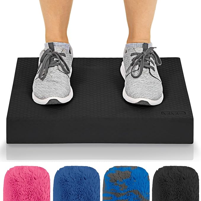Vive Balance Pad - Foam Large Yoga Mat Trainer for Physical Therapy, Stability Workout, Knee and