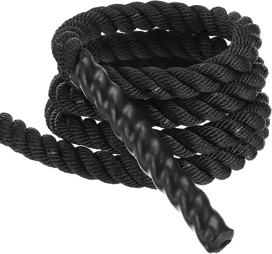 MECCANIXITY Battle Rope 10ft x 1 Inch Polyester Workout Rope Heavy Fitness Exercise Rope for