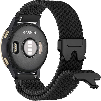 Braided Bands Compatible with Garmin Vivoactive 6/5/3/Venu 2 Plus/Forerunner 165/55/645/245 Music