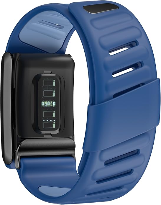Comfort Durable Silicone Wristband Compatible with WHOOP 4.0 Band, Soft Silicone Sports Loop Strap