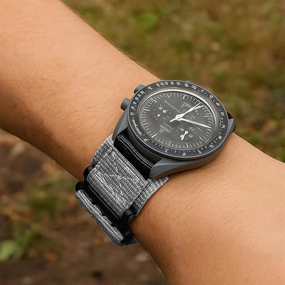 TStrap Nylon Sport Watch Band - Black Quick Release Watch Straps for Men Women - Athletic Military