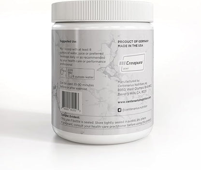 Centenarius Nutrition Creapure® Creatine Monohydrate Powder Supplement - Creatine for Women and Men
