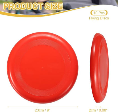 PATIKIL Flying Disc Colorful Plastic Flying Disk Flyer for Outdoor Sports Training Playing Lawn Game