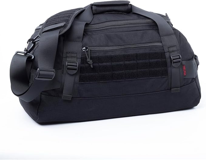 Tactical Duffle Bag MOLLE Gear Bag Carry on Travel Weekend Duffel Bag. Ideal for Hunting, Shooting
