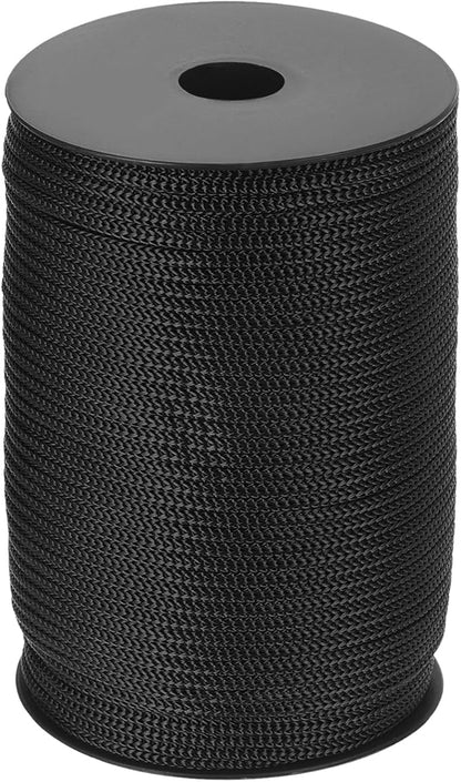 MECCANIXITY 3/16" Polypropylene Rope Braided Ropes, 328ft Camping Rope Hollow Utility Cord for