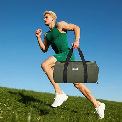 BE SMART Waterproof Mens Gym Bag with Shoe Compartment, Duffle Bag with Wet Pocket for Men