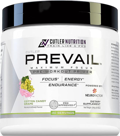 Prevail Pre Workout Powder with Nootropics: Pre Workout for Men and Women, Cutting Edge Energy and