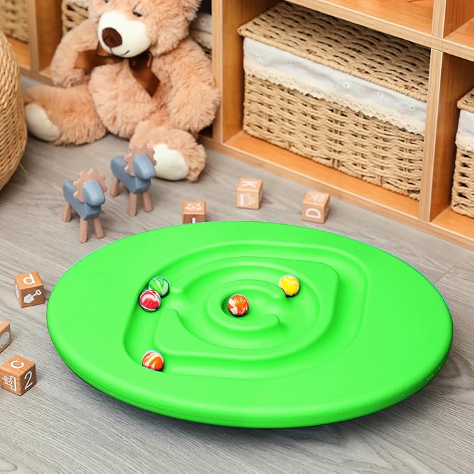 Maze Balance Board for Kids Plastic Wobble Rocker Balance Board with Mini Balls Load 170lb for