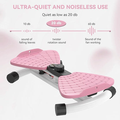 renZEC Waist Twister Machine, Adjustable Exercise Twist Board for Women Men, Noiseless Ab Twister