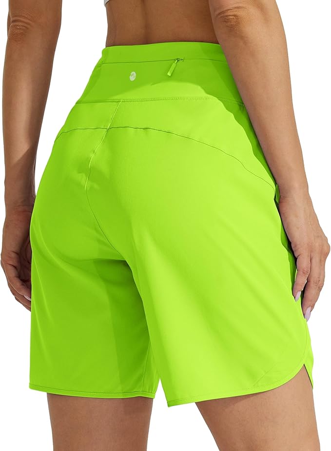 Willit Women's 7" Athletic Running Shorts Long Workout Hiking Shorts Quick Dry High Waisted Active