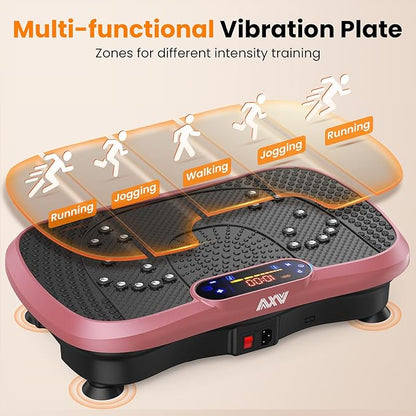 AXV Vibration Plate Fitness Platform Exercise Machine Vibrating Shaking Full Body Shaker Workout