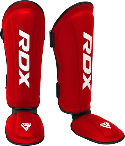 RDX Shin Guards Kickboxing Muay Thai, SATRA SMMAF Approved, Premium Maya Hide Leather, Leg Instep