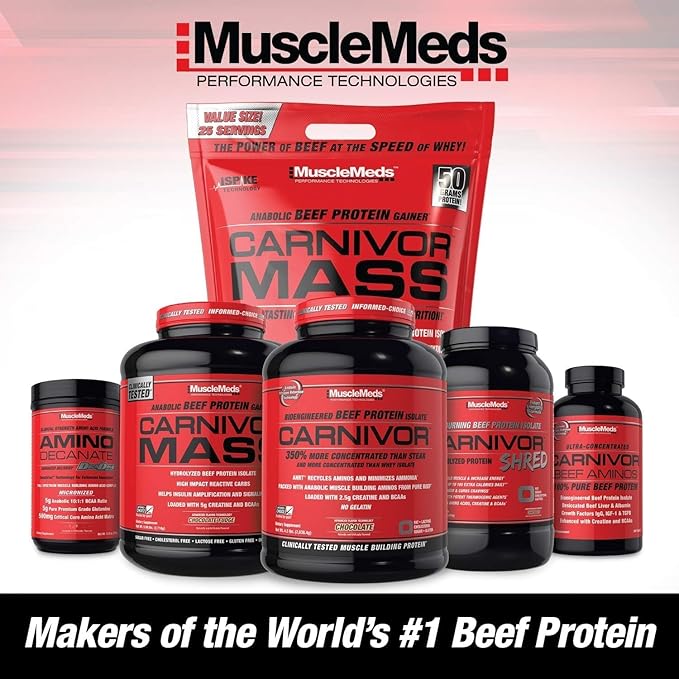 MuscleMeds Carnivor Beef Protein Isolate Powder, Cookies & Cream, 56 Servings, 1680 Gram, 59.2