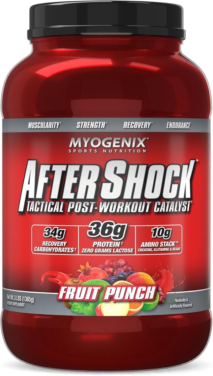 Myogenix Aftershock Post Workout ??Muscle Growth Whey Protein Powder ??Speeds Up Muscle Growth and