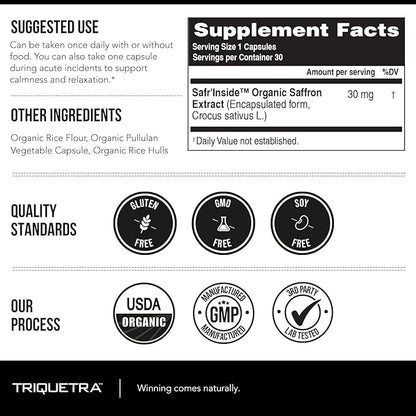 Organic Saffron Extract: Optimized Extract with Safromotivines, Safranal, and Crocins – Clinically