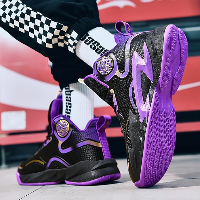 Boys Basketball Shoes Breathable Indoor Athletic Shoes Youth Outdoor Fashion Sneakers Comfortable