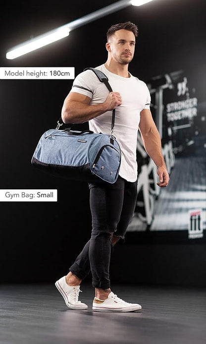 Fitgriff® Gym Bag for Men & Women with Shoe & Wet Compartment - Duffle Bag for Travel, Sports