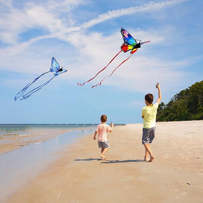Butterfly Kites for Kids and Adults, Easy to Fly Large Single Line Kite for Boys and Girls - 55" x