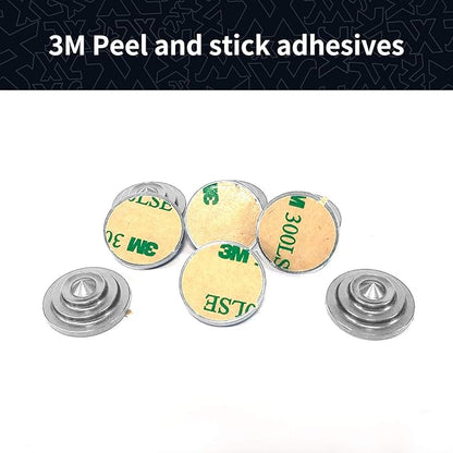 XCMAN 4 Layer-Cone Studs Dia 7.87 Inch Aluminum Snowboard Stomp Pad - 9pcs