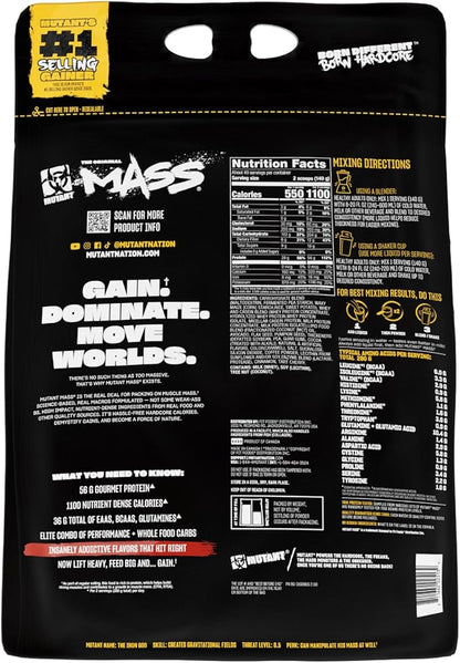 Mutant Mass Weight Gainer Protein Powder ??Build Muscle Size and Strength with 1100 Calories