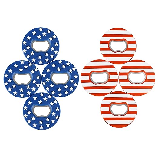 GSE Games & Sports Expert Set of 8 Replacement Washers with Bottle Opener for Washer Toss Game
