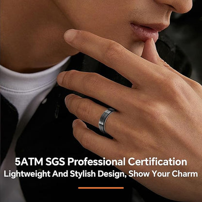 Smart Ring for Men and Women with Charging Case, Lifetime Free App Subscription, Ultra-Light and