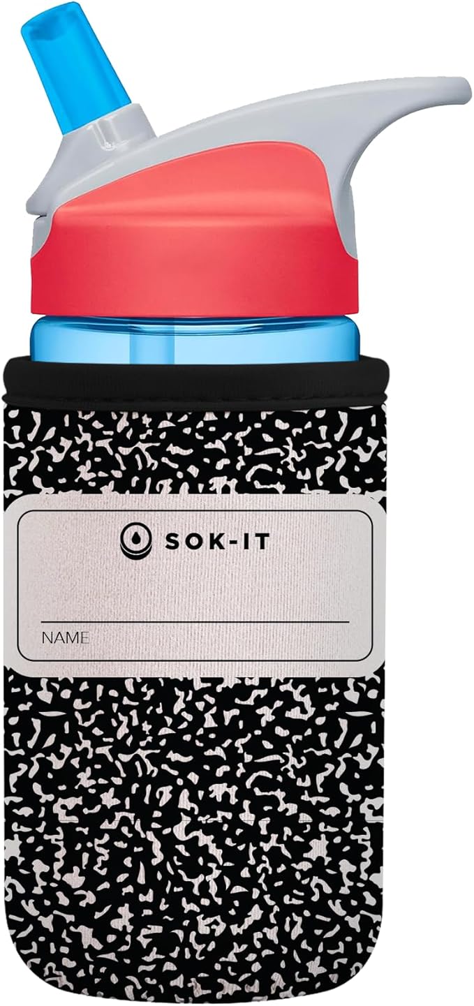 Sok It BotlSok Water Bottle Sleeve Insulated Neoprene Cover (Compose Yourself, Fits 12oz CamelBak