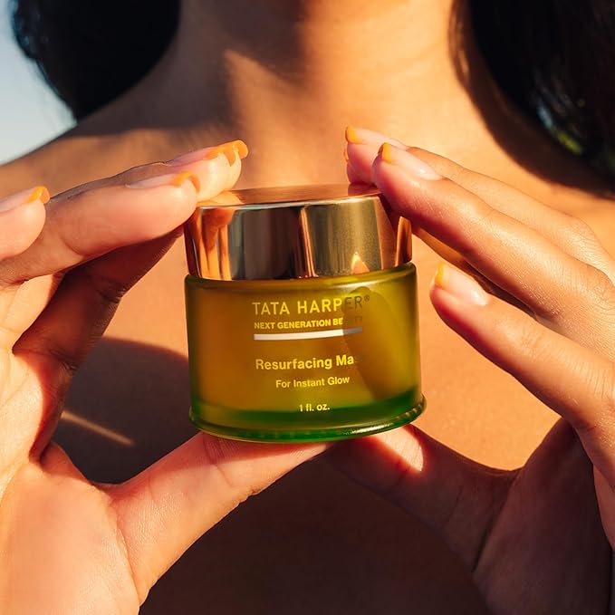 Tata Harper Resurfacing Mask, Instant Glow Face Mask, Gentle Exfoliating Face Mask, Enzyme Mask