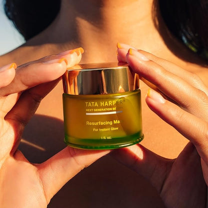 Tata Harper Resurfacing Mask, Instant Glow Face Mask, Gentle Exfoliating Face Mask, Enzyme Mask