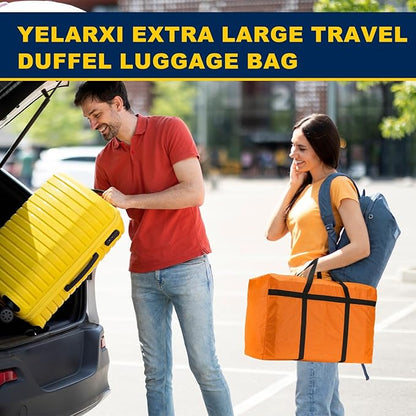 Extra Large Duffle Bag, 35 x 19 x 11 in Travel Big Duffle Bag with Zipper Handle Storage Foldable